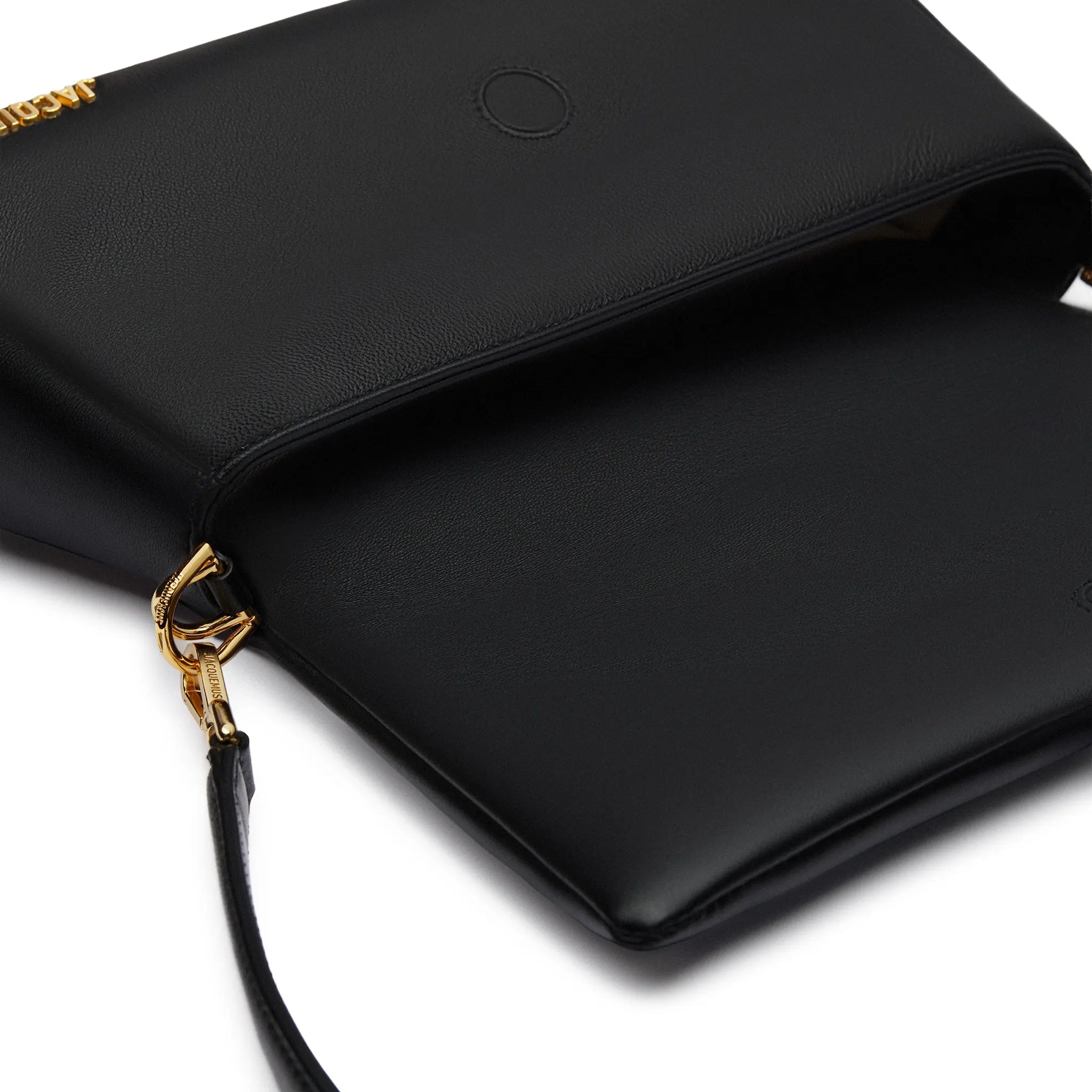 Detailed View of Jacquemus Le Bambimou Puffed Flap Black Crossbody Bag 231BA052-3073-990
